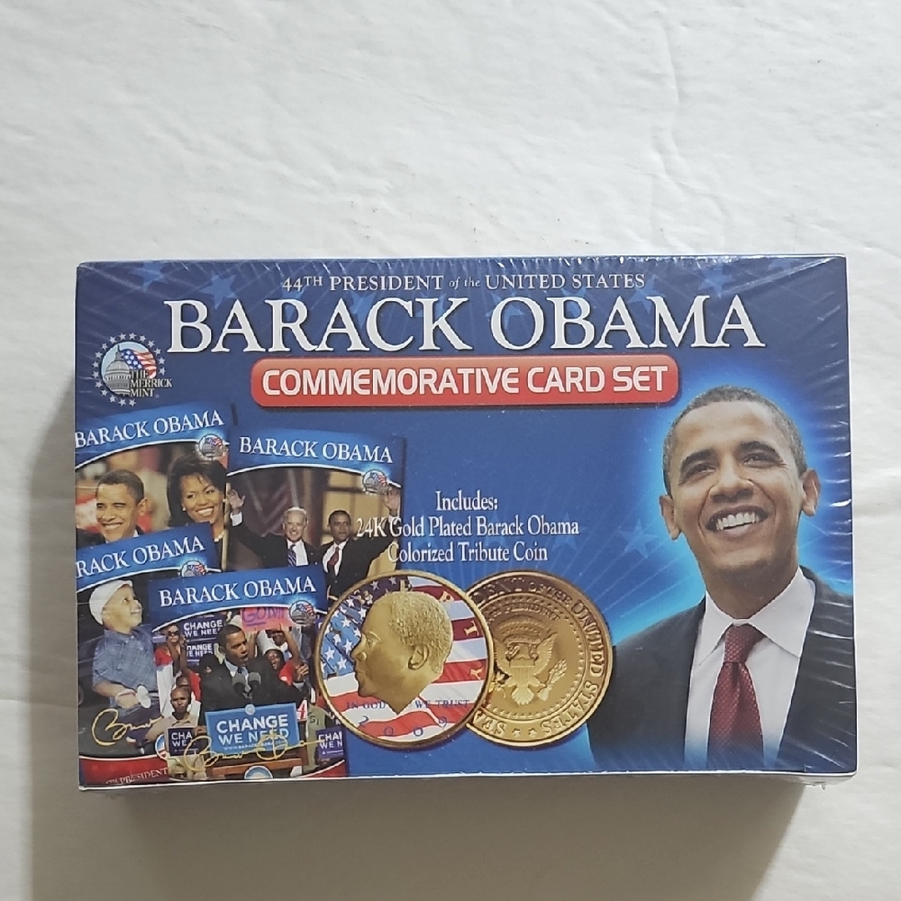 Barack Obama Commemorative Card Set with Coin